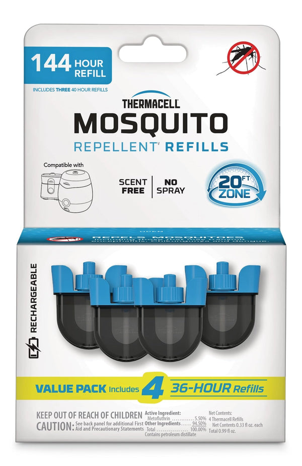 Thermacell E-ZoneGuard Rechargeable Mosquito Repellent Refill 144-Hour Pack I7