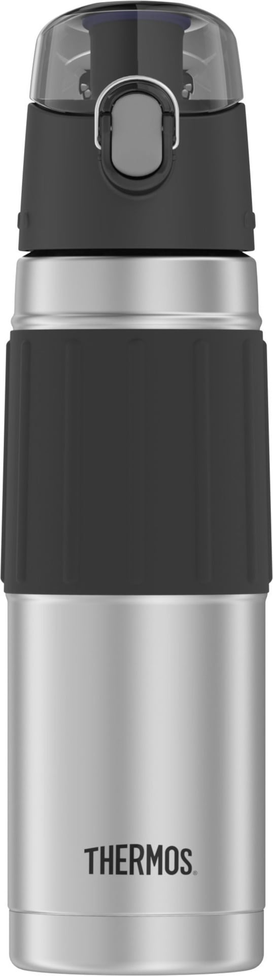 Thermos Stainless Steel Water Bottle, 530-mL, Black, with Push Button Lid T5