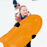 Torpedo Kids' 2-Person Lightweight Plastic Winter Snow Sled Toboggan