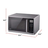 Toshiba Countertop Microwave, Stainless Steel Air Fryer, 1500 W, 1.0-cu-ft