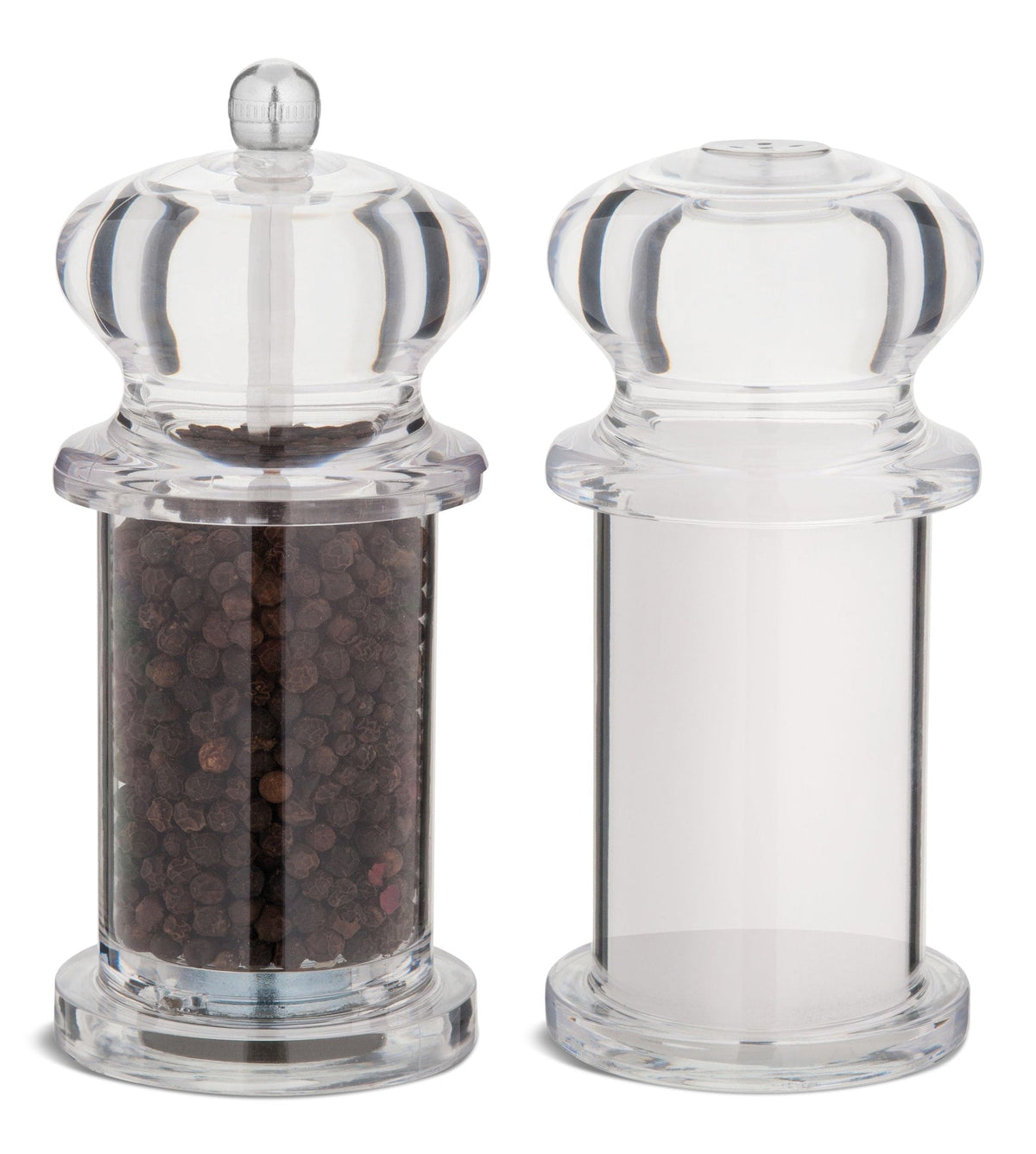 Trudeau Traditional Pepper Mill & Salt Shaker, 5.5-in