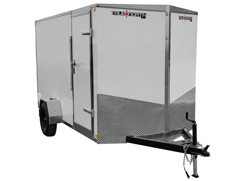 True North 6 x 12-ft Enclosed Utility Trailer with Ramp Door K1
