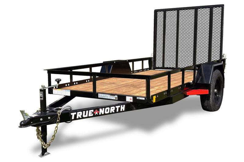 True North 60-in x 10-ft Landscape Utility Trailer with Ramp Gate H4