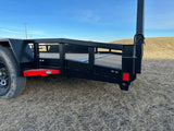 True North 83-in x 16-ft Tandem Axle Utility Trailer, Black