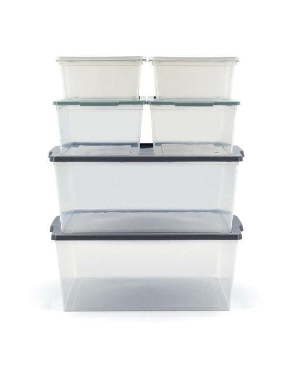 Tuff Store Modbox Modular Storage Bin with Lid, 8-pk M7