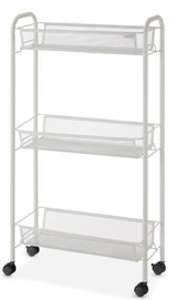 type A 3-Tier Mesh Wire Slim Storage Cart