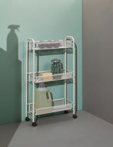 type A 3-Tier Mesh Wire Slim Storage Cart
