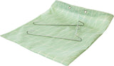 type A Hanging Clothespin Bag, Green/White, 7.9-in x 0.5-in x 18-in