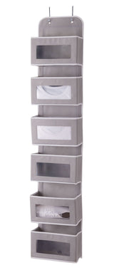 type A Multi-Purpose 6-Pocket Over The Door Organizer