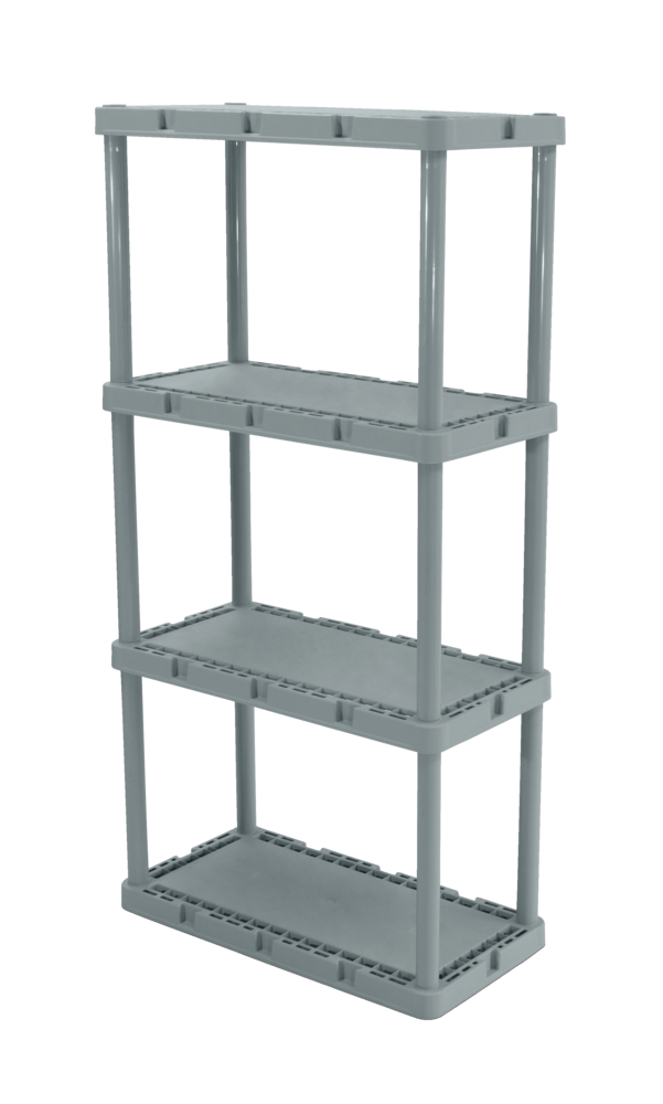 type A Prima Light-Duty 4-Tier Connecting Shelving Storage Unit, Holds up to 220-lb
