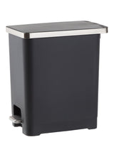 Type A Slim Black Resin Garbage Can, 15-L