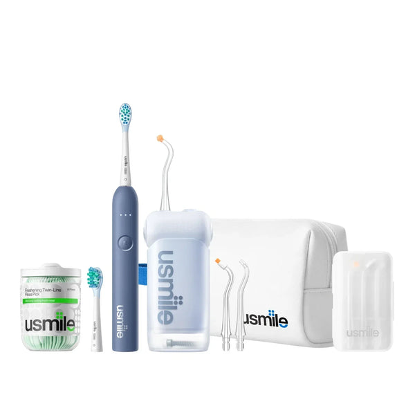 usmile C10 Water Flosser x P10 S Electric Toothbrush Travel Pack K5