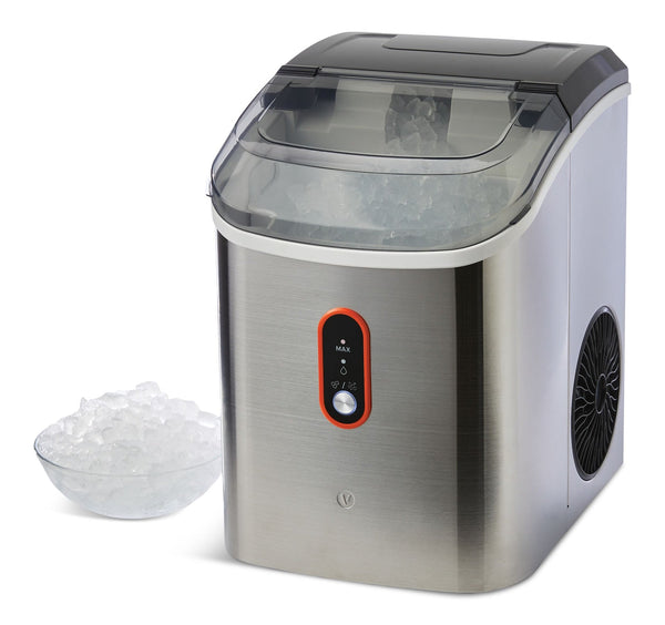 Vida by PADERNO Countertop Soft Nugget Ice Maker, 33-lb Ice/Day, Stainless Steel P4