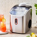 Vida by PADERNO Countertop Soft Nugget Ice Maker, 33-lb Ice/Day, Stainless Steel