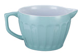 Vida by PADERNO White/Blue Ceramic Batter Bowl, 2.5-qt