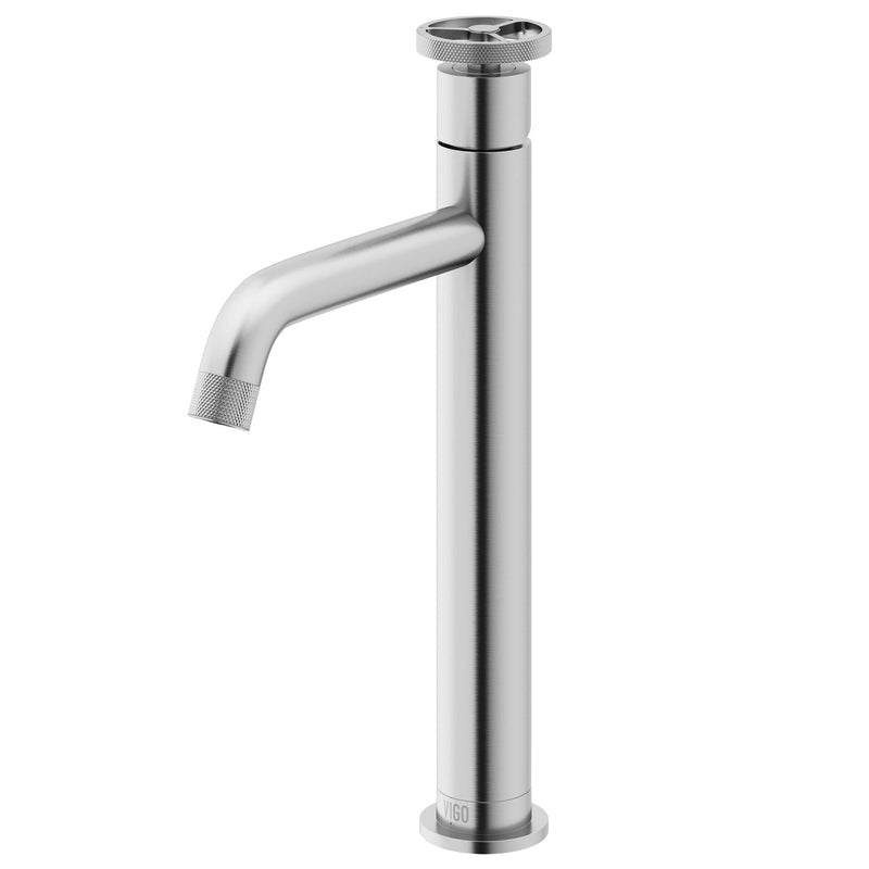 VIGO Cass 12-in Vessel Bathroom Faucet, Various Finishes U6