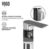 VIGO Davidson Single Handle Single Hole Bathroom Sink Faucet, WaterSense Certified, Chrome