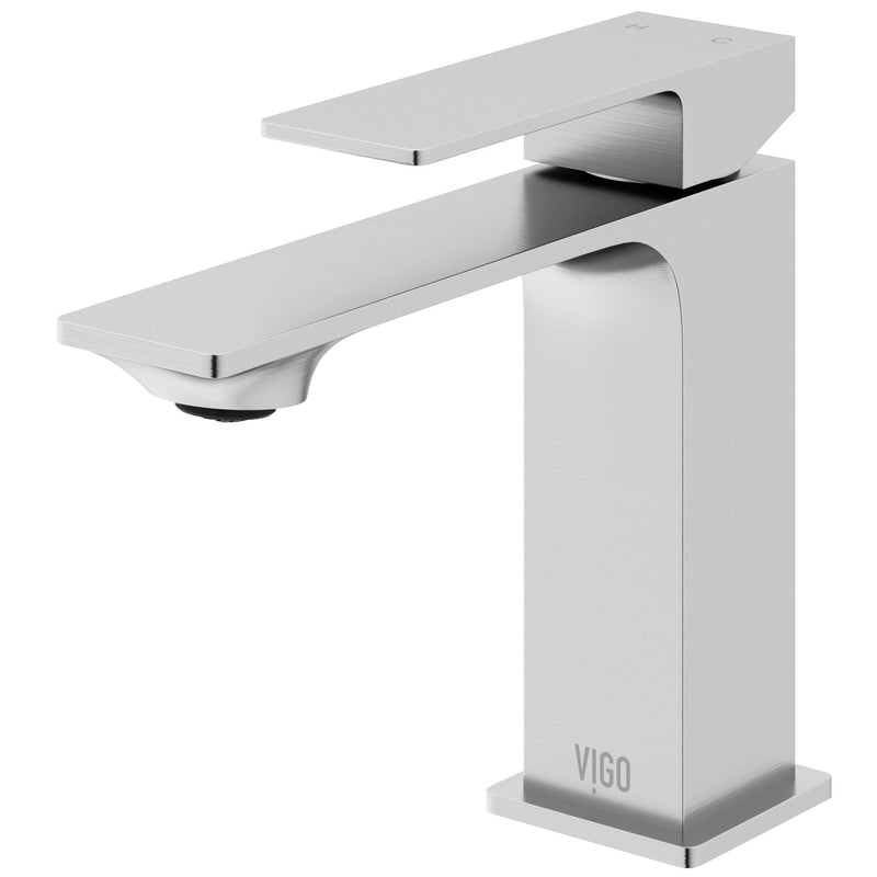 VIGO Dunn 11-in Single-Handle Bathroom Faucet, Various Finishes S6