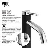 VIGO Giralda Gothic ConcretoStone Grey Bathroom Sink/Basin Set with Lexington Faucet and Oval Composite Vessel