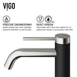 VIGO Glass Grey Onyx Bathroom Sink/Basin Set with Lexington Faucet and Rectangular Vessel
