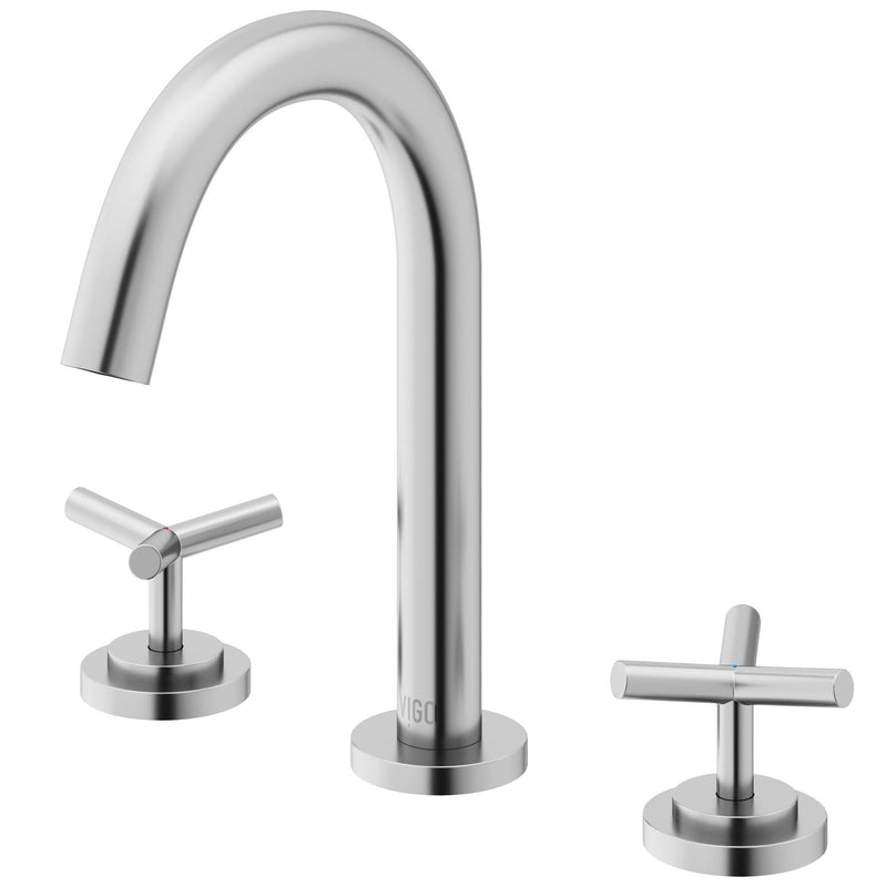VIGO Jewel 9-in 2-Handle Bathroom Faucet, Various Finishes Q2