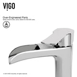 VIGO Marigold MatteStone Matte White Bathroom Sink/Basin Set with Niko Faucet and Rectangular Composite Vessel