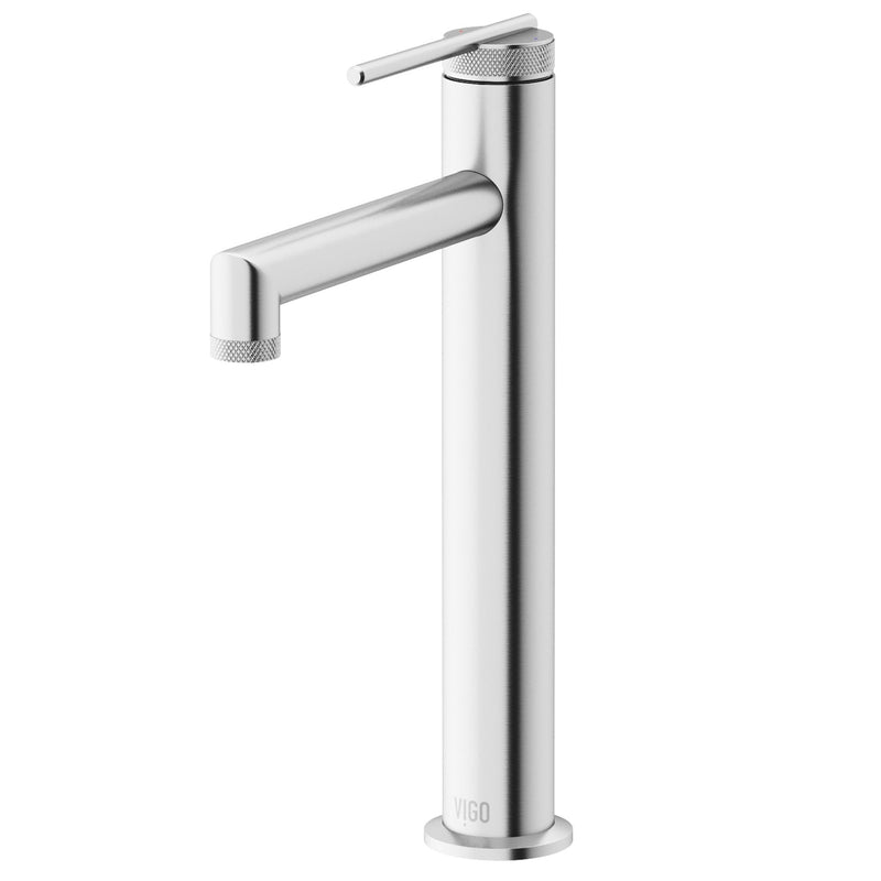 VIGO Sterling 6-in Vessel Bathroom Faucet, Various Finishes F7