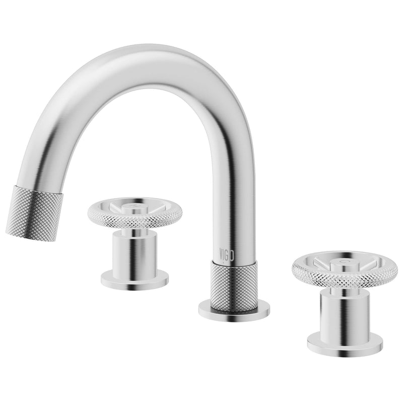 VIGO Wythe 8-in Arched Bathroom Faucet, Various Finishes E2