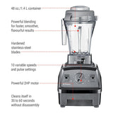 Vitamix Explorian E310 Blender with 10 Speeds, Black
