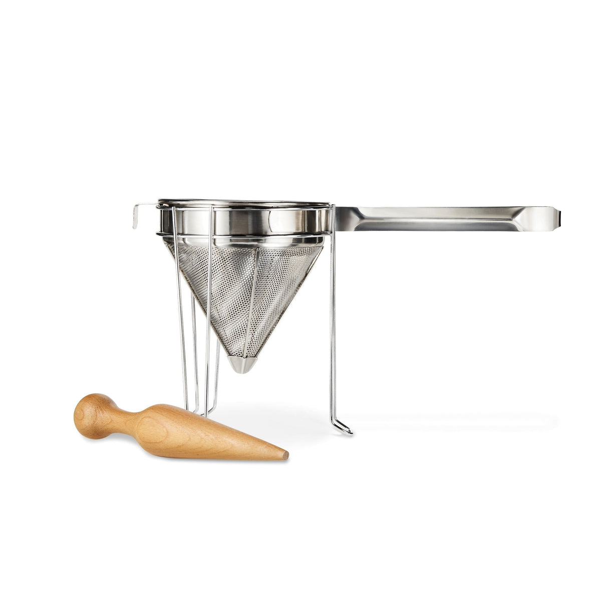 Weston Stainless Steel Cone Strainer and Pestle Set