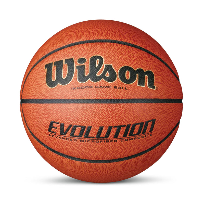Wilson Evolution Indoor Composite Game Basketball, Official Size 7 (29.5-in) Y1