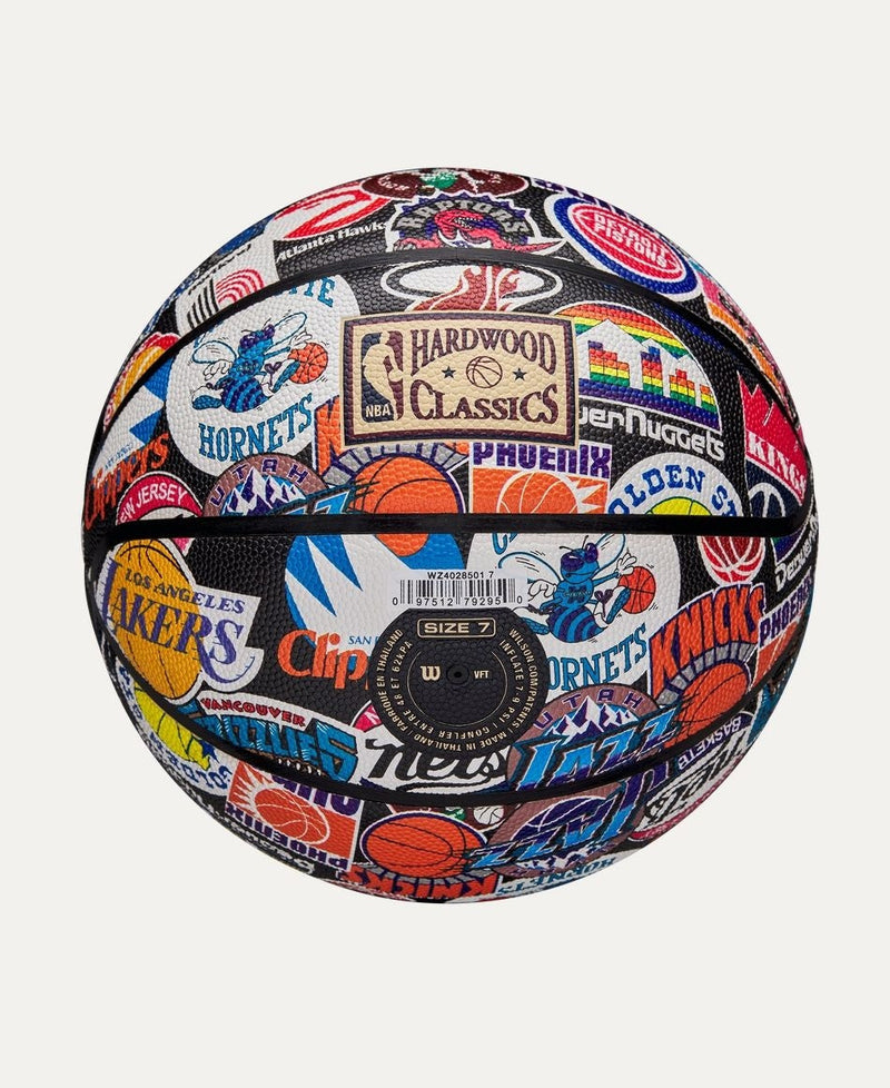 Wilson NBA All Team Retro Classic Composite Leather Basketball, Official Size Z5