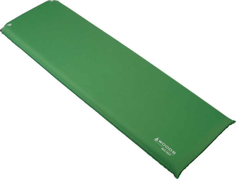 Woods Max Rest Single Self-Inflating Camping Sleeping Pad/Air Mat with Storage Bag, 4-in K0