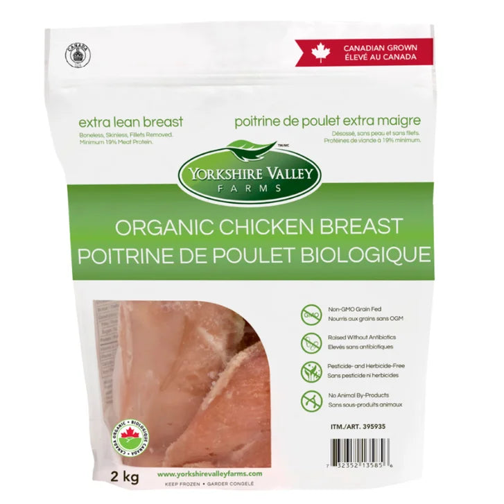 Yorkshire Valley Farms Organic Boneless Skinless Chicken Breasts, 5 2 kg A4