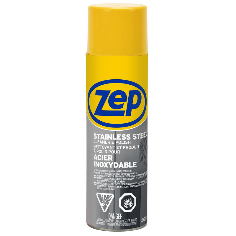 Zep Stainless Steel Cleaner and Polish Spray, 414-mL R5